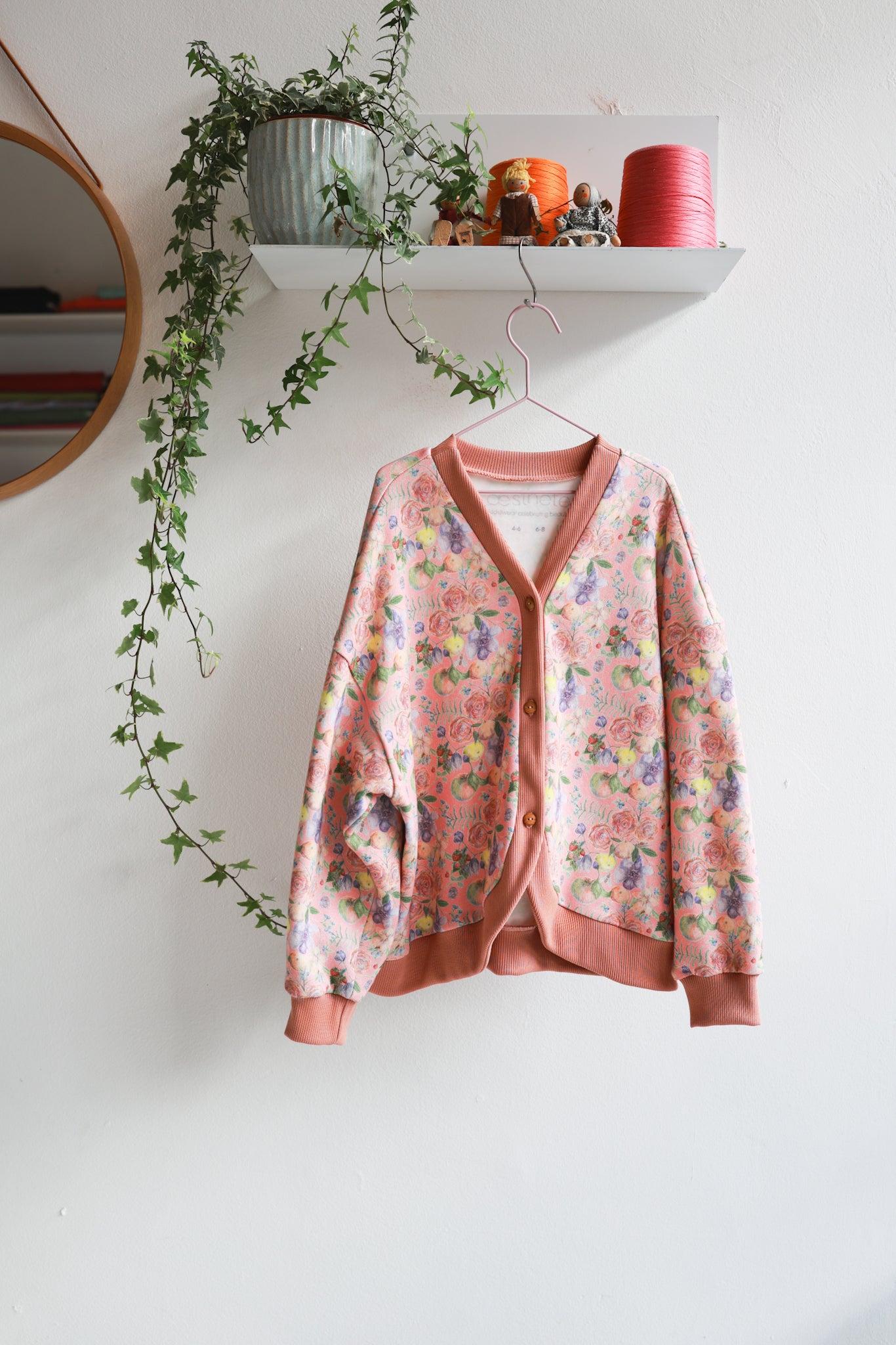 Kids organic cotton oversized cardigan.