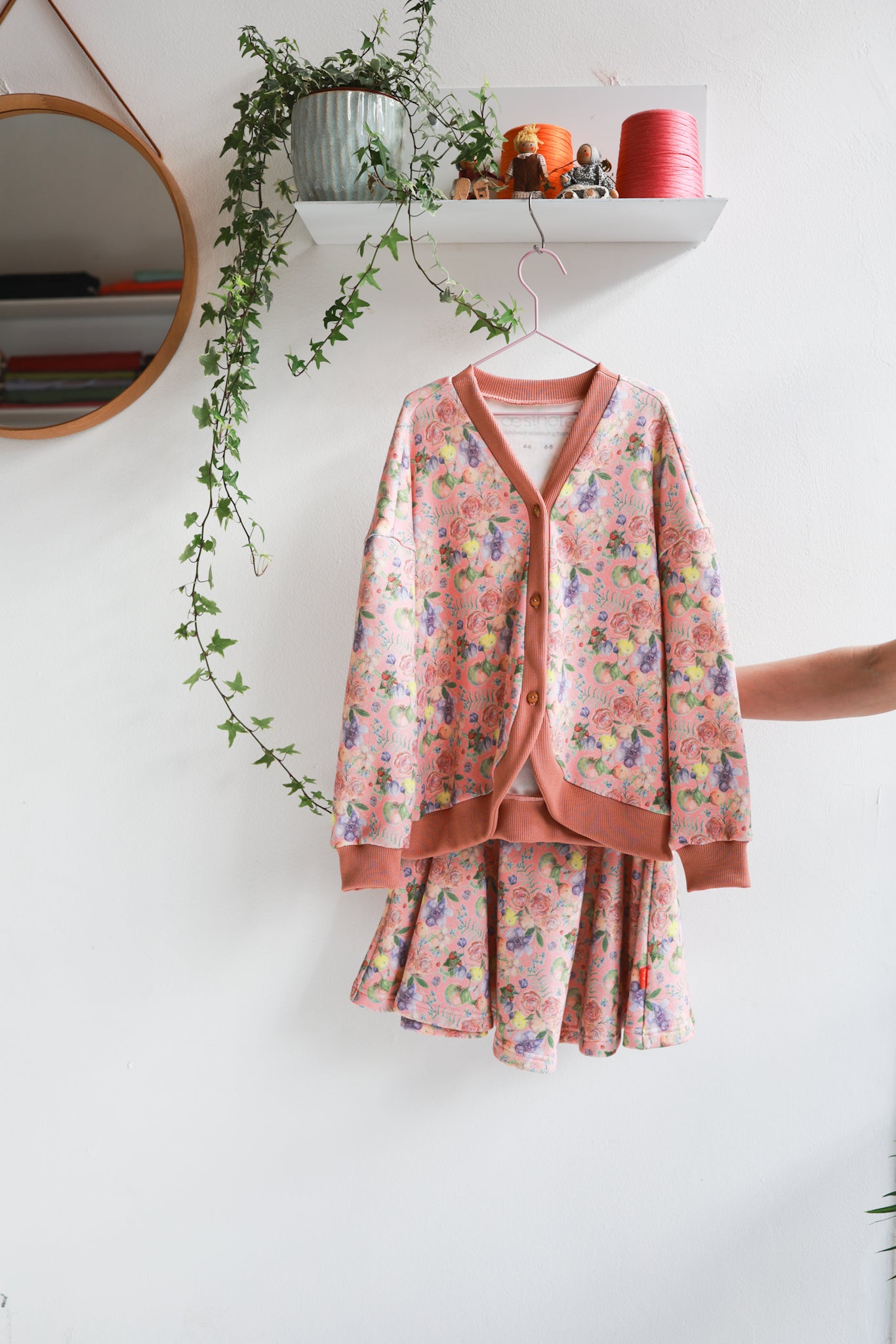 Kids organic cotton oversized cardigan.