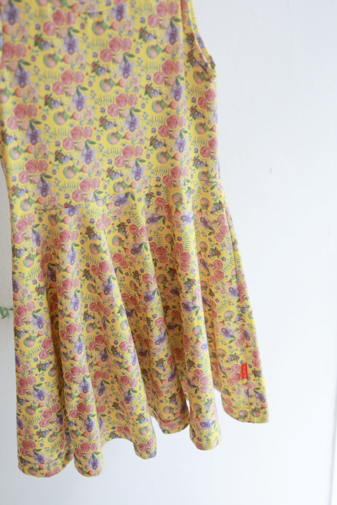 Kids sleeveless extra flared slip dress.