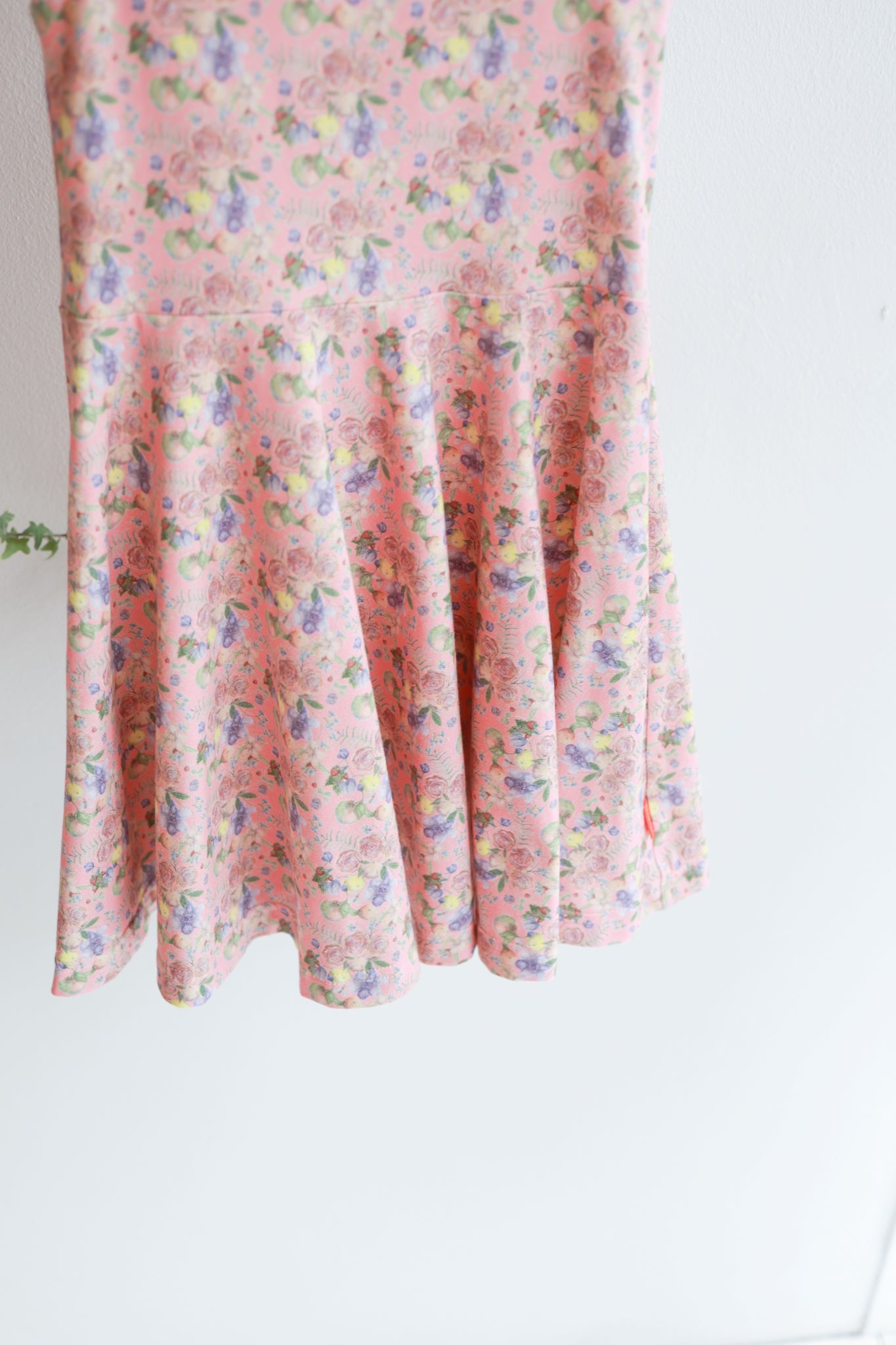 Kids sleeveless extra flared slip dress.