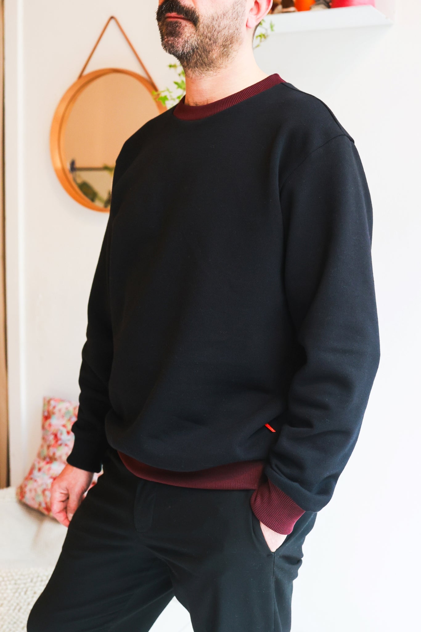 Men organic cotton sweatshirt.