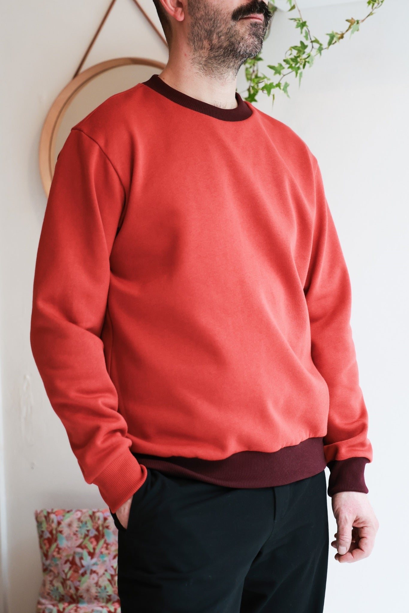 Men organic cotton sweatshirt.