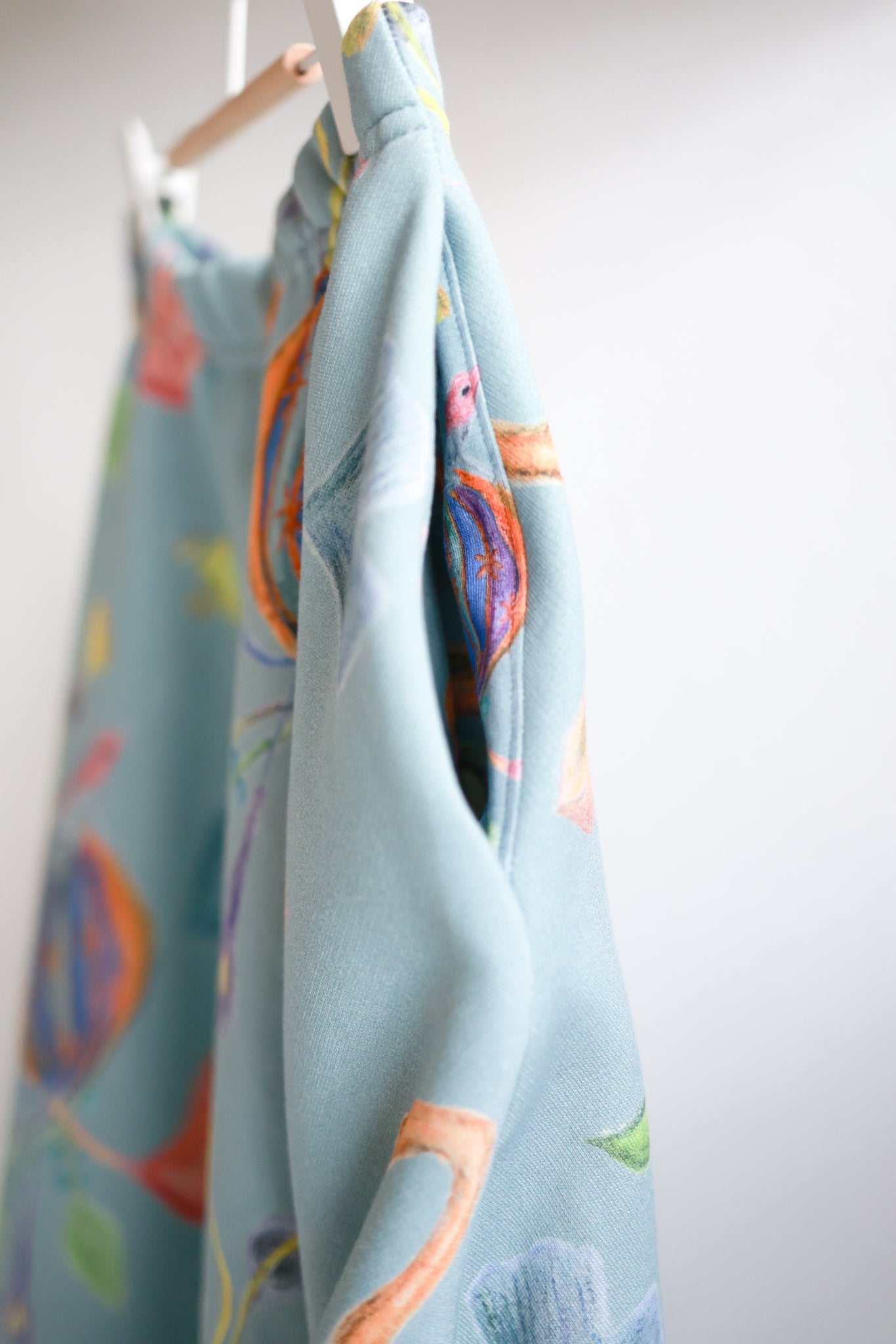 Kids organic cotton sweat flared skirt.