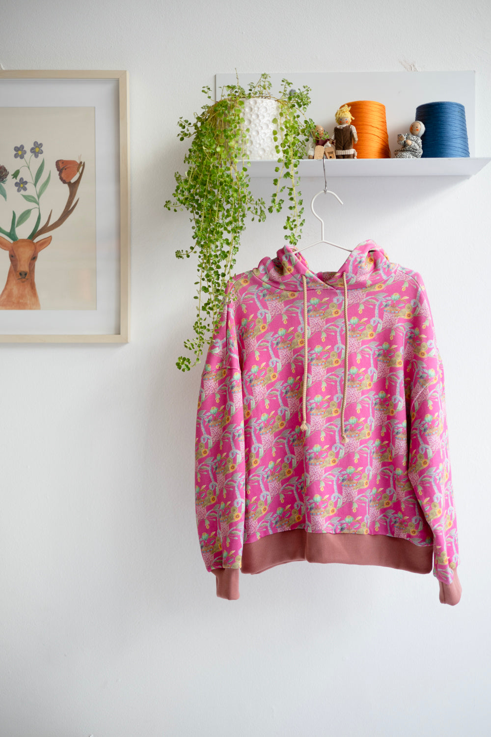 Organic cotton sweat kids oversized hoodie.