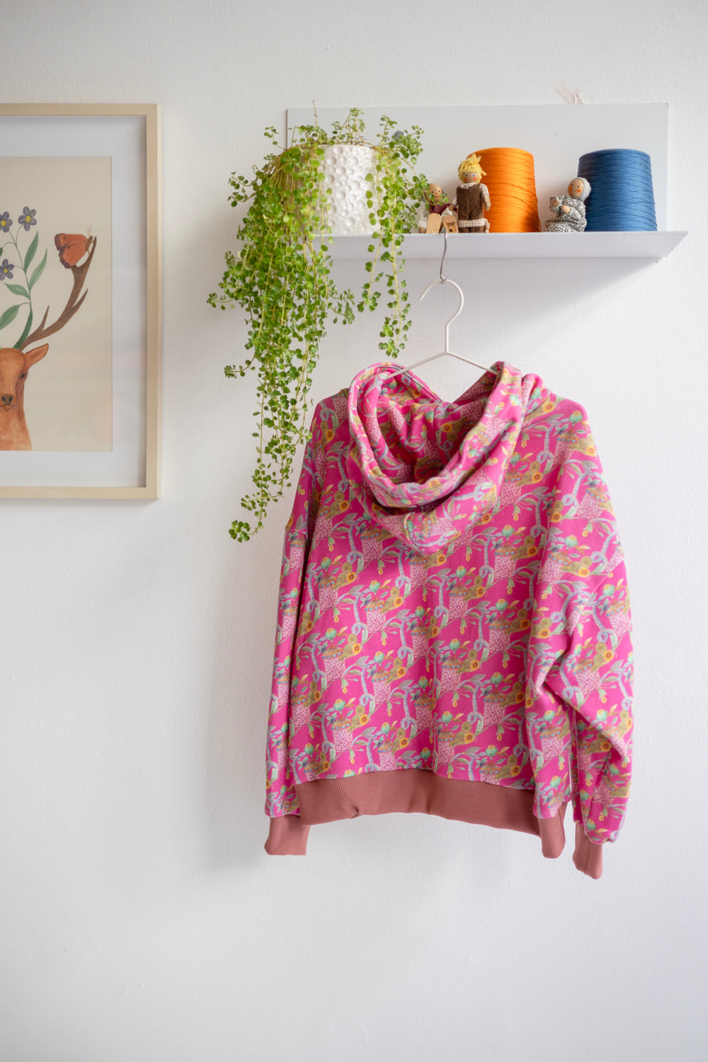 Organic cotton sweat kids oversized hoodie.