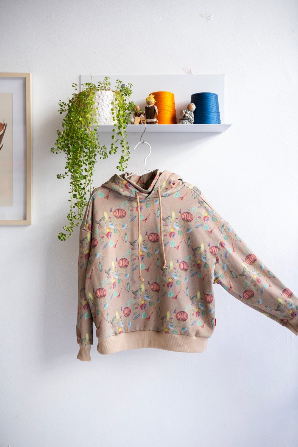 Kids organic cotton oversized hoodie.