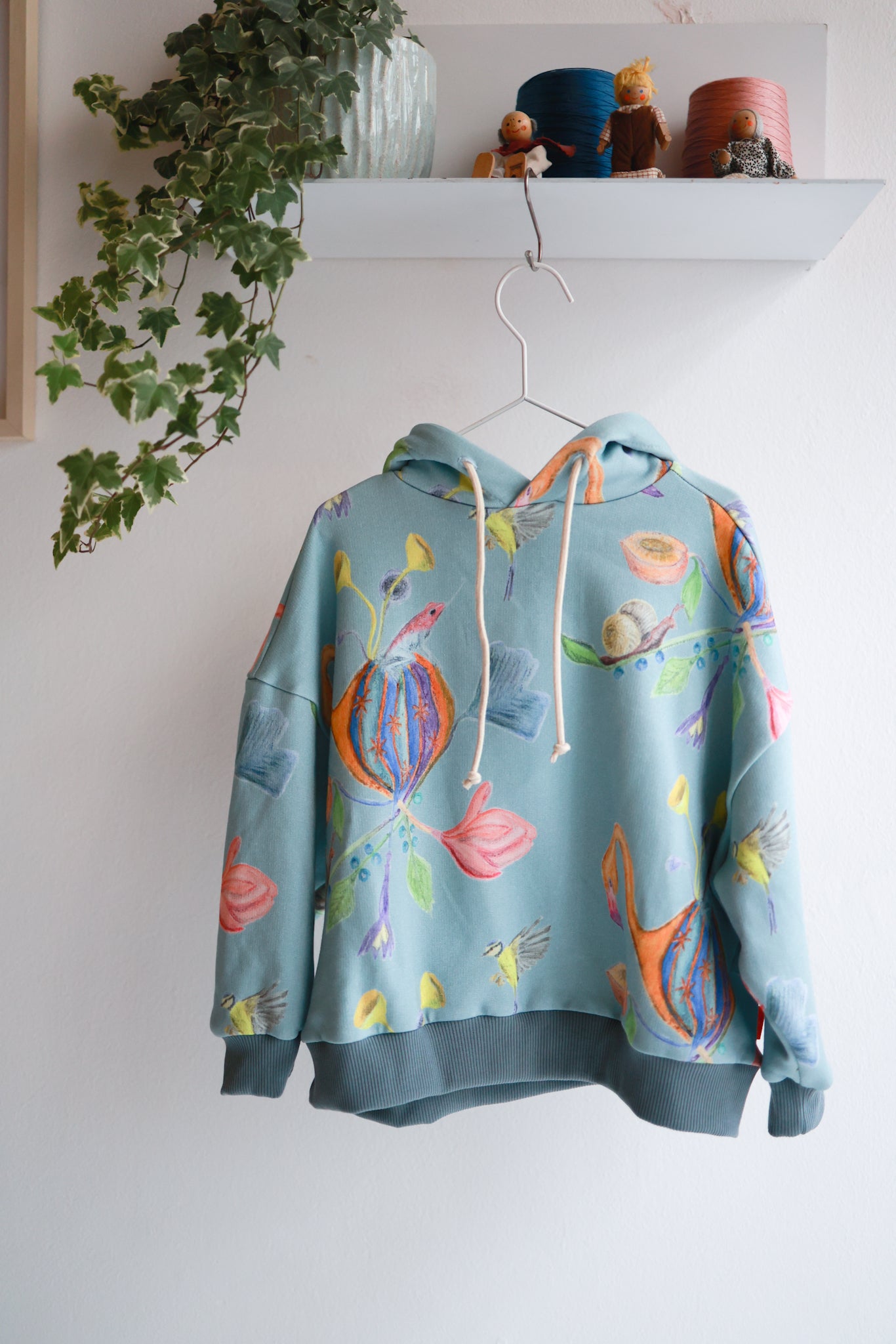 Kids organic cotton oversized hoodie.