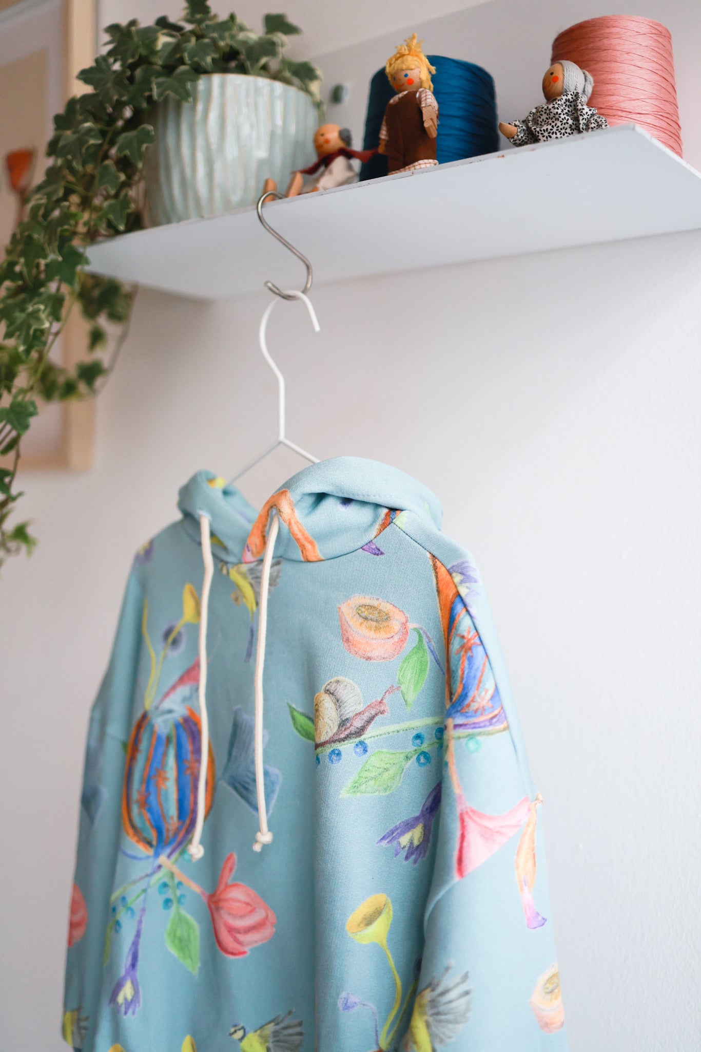 Kids organic cotton oversized hoodie.