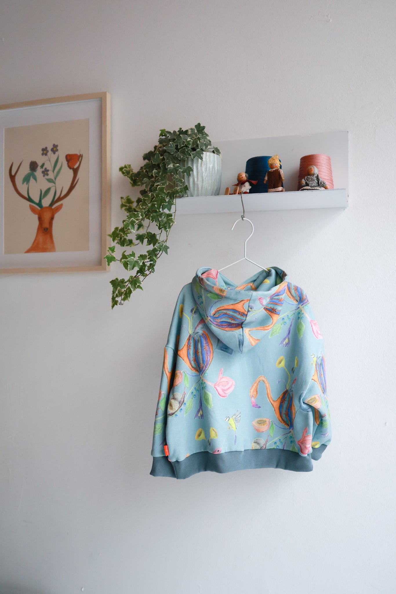Kids organic cotton oversized hoodie.