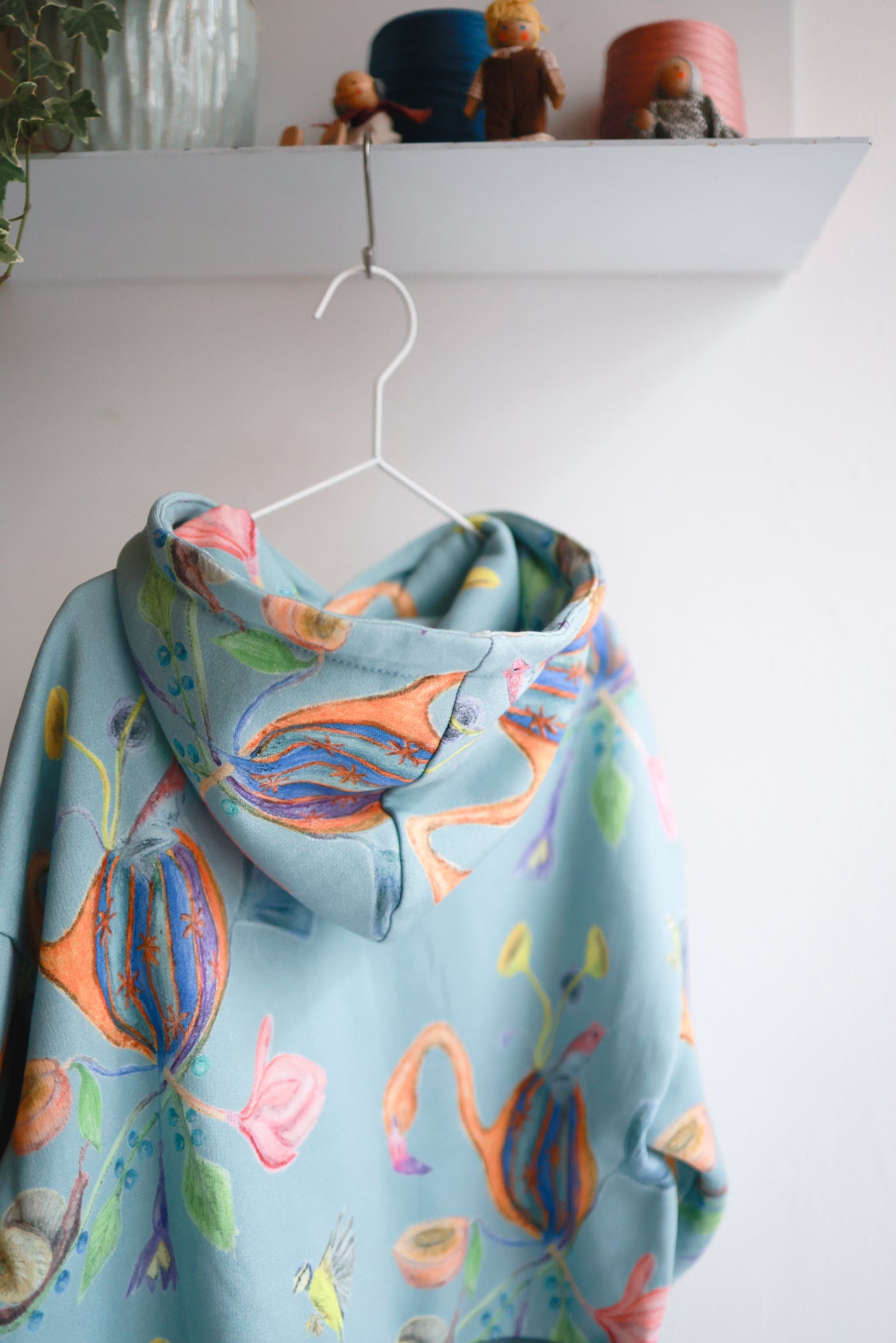 Kids organic cotton oversized hoodie.