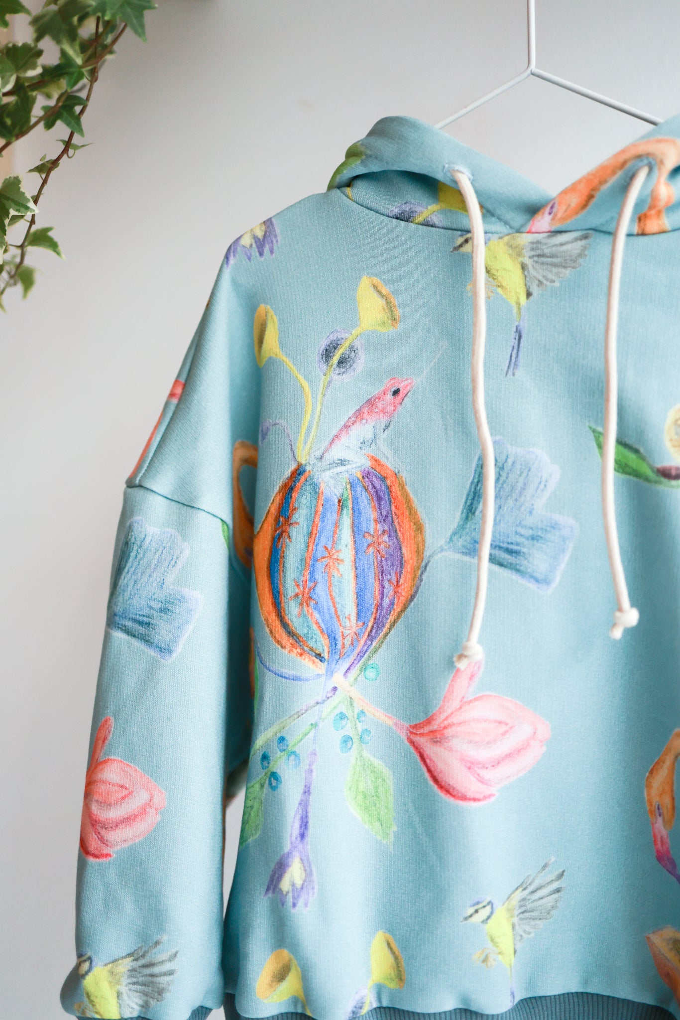Kids organic cotton oversized hoodie.
