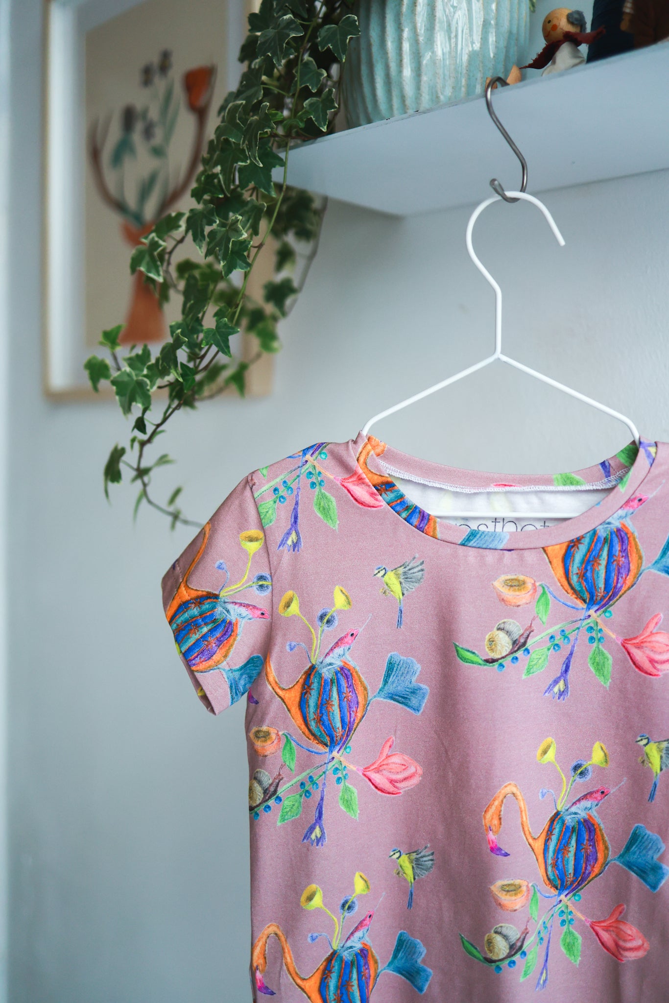 Organic cotton stretch jersey kids t-shirt.