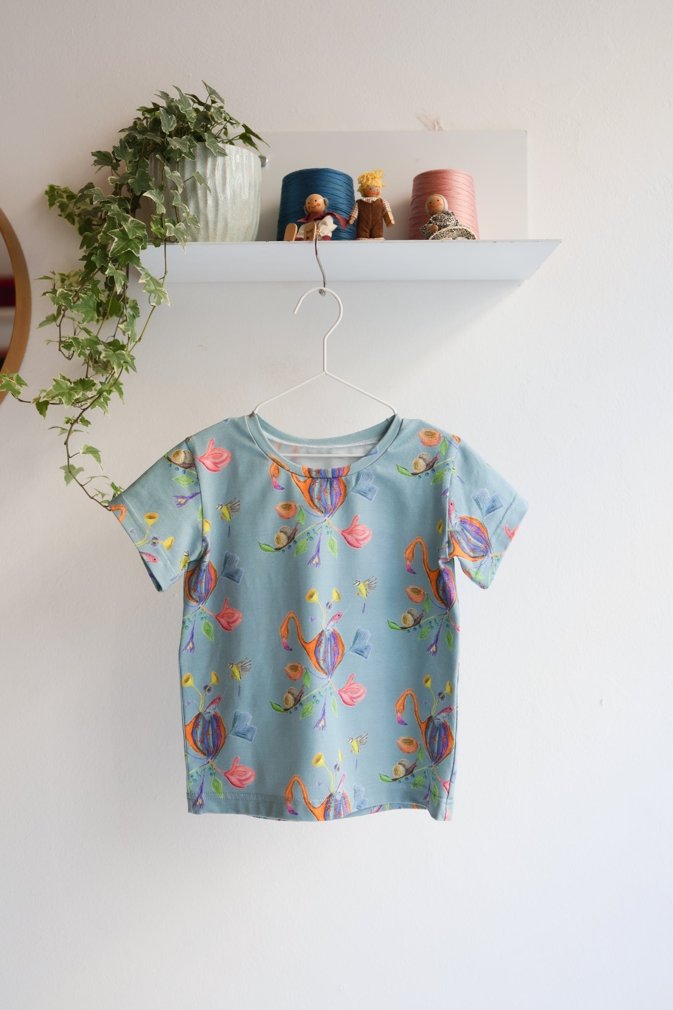 Organic cotton stretch jersey kids t-shirt.