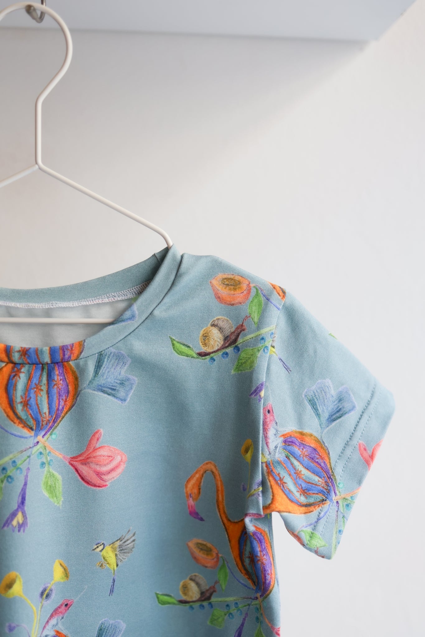 Organic cotton stretch jersey kids t-shirt.