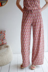 Women organic cotton stretch jersey high waisted comfy pants.