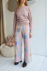Women organic cotton sweat high waisted comfy pants.