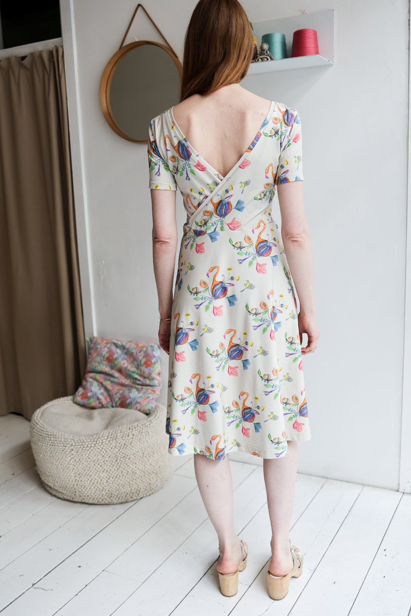 fairy tea party dress Fairytale Floral Green Tulle Long Sleeve Party Dress
