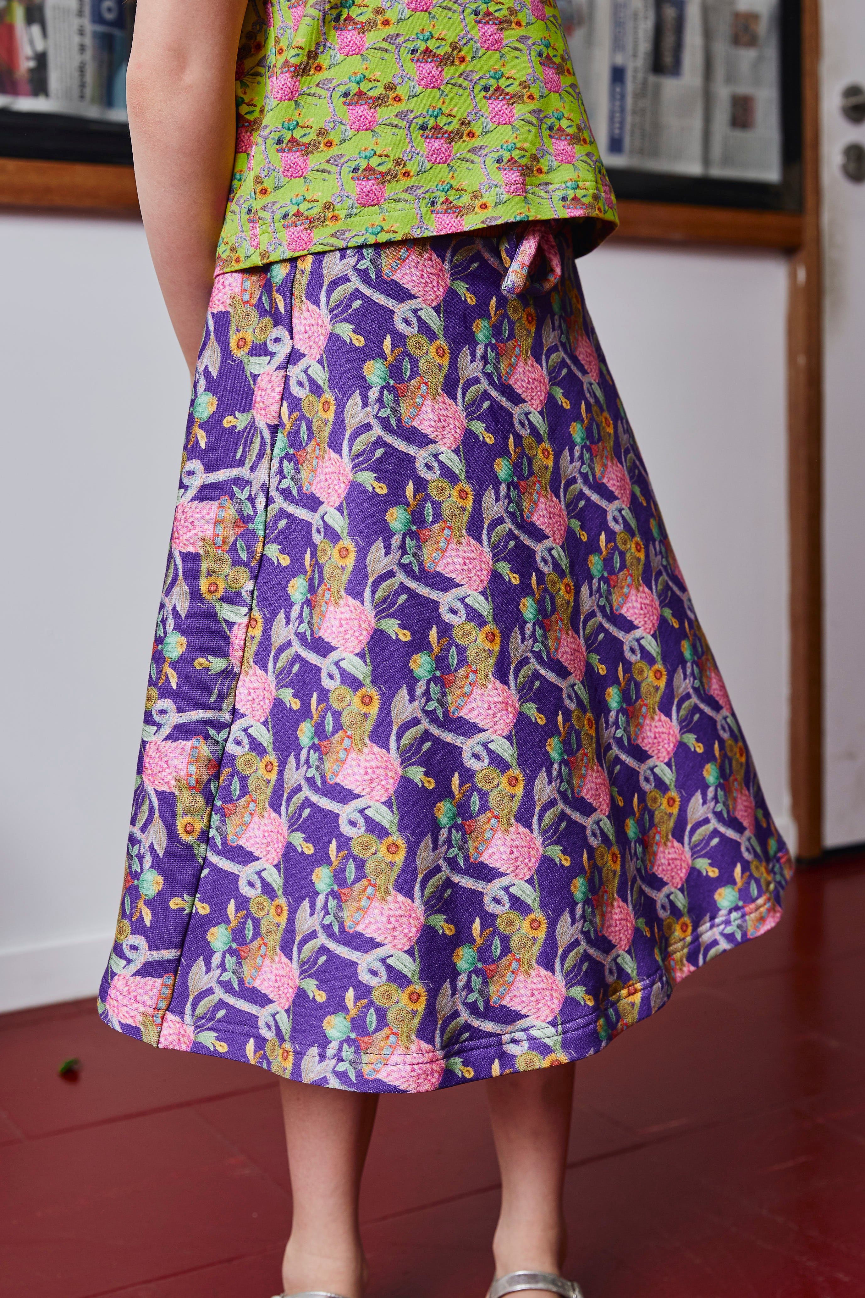 'Crazy Carousel' Skirt | juicy violet