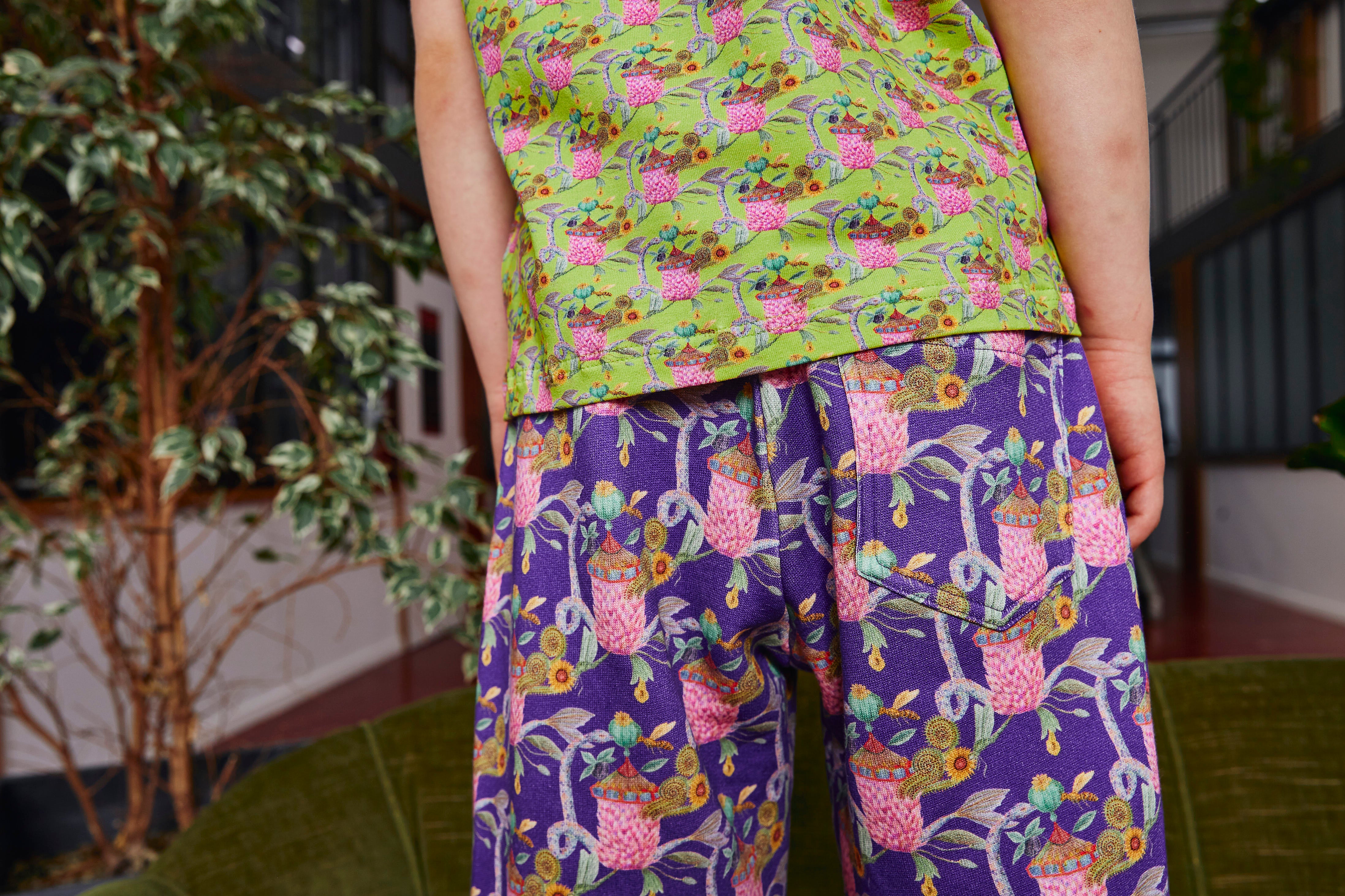 Crazy Carousel' Pants  juicy violet – aesthete-kidswear