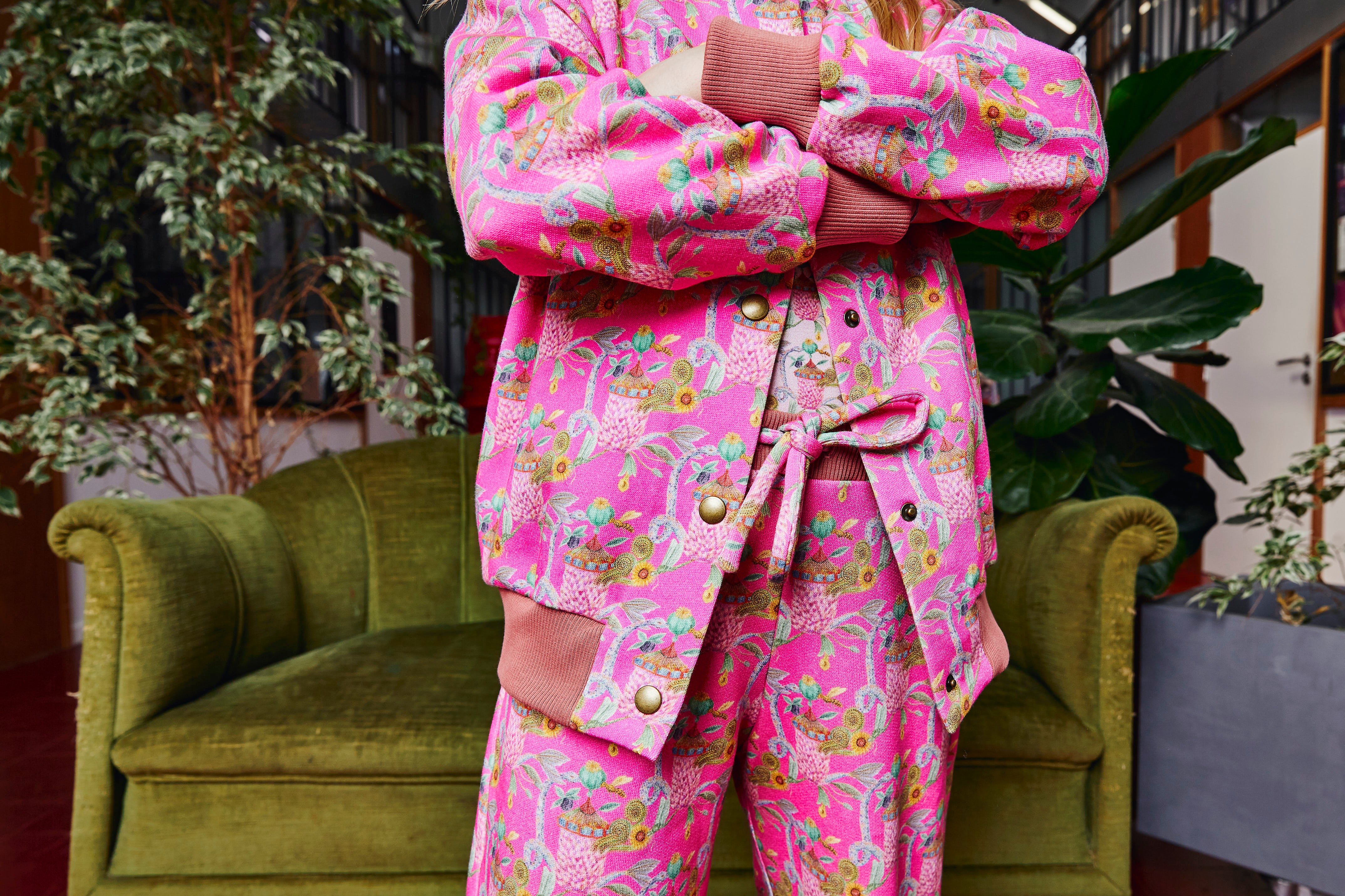 'Crazy Carousel' Bomber Jacket | honest pink