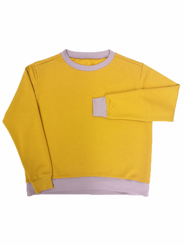 Heavenly "Daydreamer" Sweatshirt | golden yellow & foggy pink