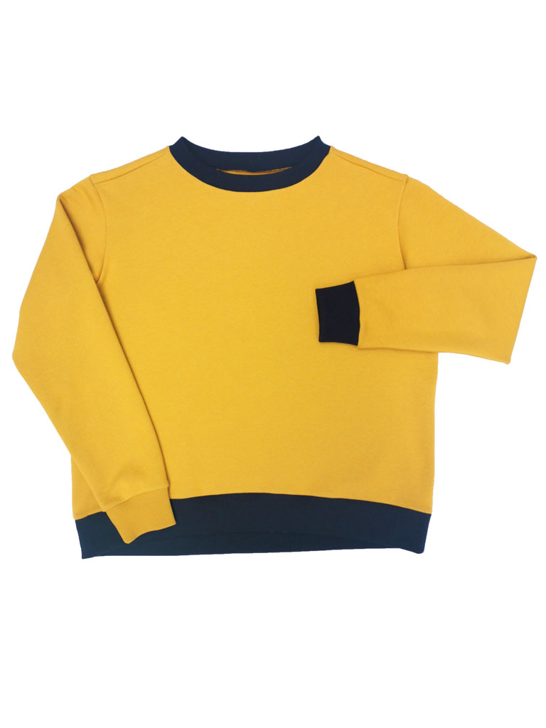Heavenly "Daydreamer" Sweatshirt | golden yellow & navy